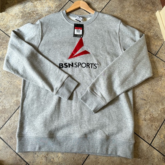 Nike Men’s BSN Sport Gray Sweater Size L NWT  Big & Tall - Picture 1 of 9
